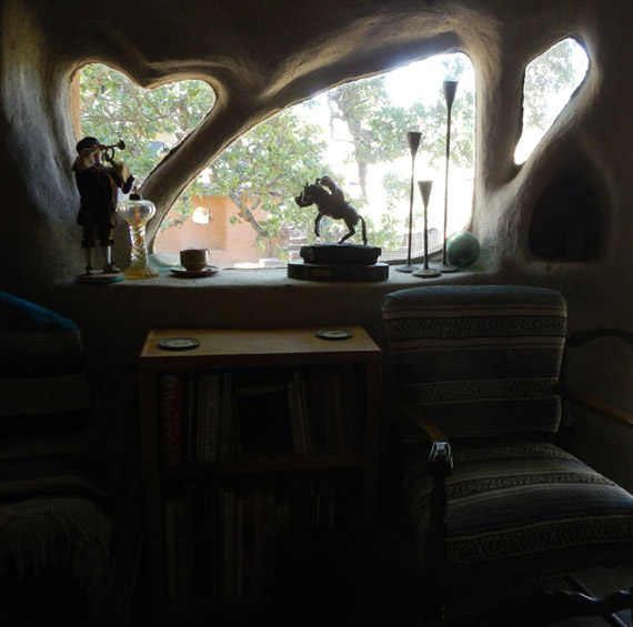 Shaped windows at Grandma Jackie's house